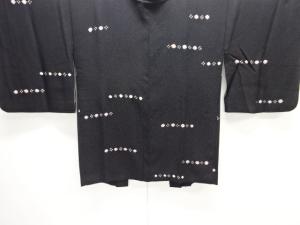 絞り水玉に抽象模様羽織